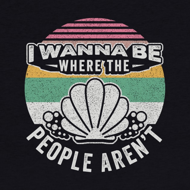 I Wanna Be Where The People Aren't Funny Introvert Anti Social Mermaid by SomeRays